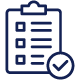 Checklist with validation representing assured compliance
