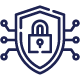 Continuous monitoring and built-in security icon